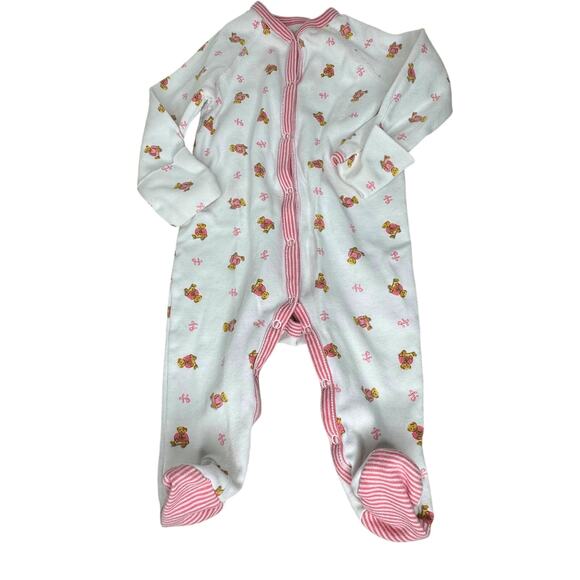 Ralph Lauren one piece baby‎ outfit Pink Bears Size 6 months - Picture 2 of 6